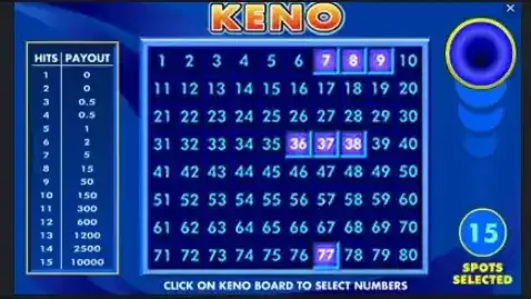 好博体育彩票游戏极速KENO，享受极速开奖的快感